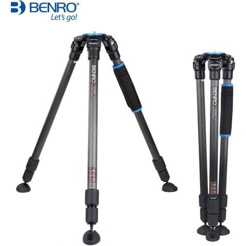 Benro C2770TN Tripod Carbon Fiber Camera Stands Without Head 3 Section Max Loading 15kg Carrying Bag