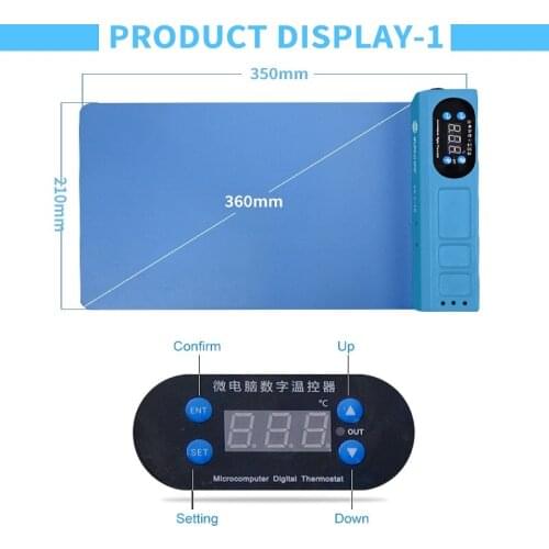 SS-918E Universal LCD Screen Heating Separator Station Soft Separation Pad Repair For Phone & iPhone & iPad