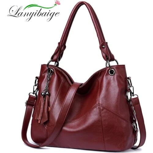 Women Leather Shoulder Bag for Women Crossbody Bag Sheepskin handbags tote sac main femme ladies high quality Luxury hand bag