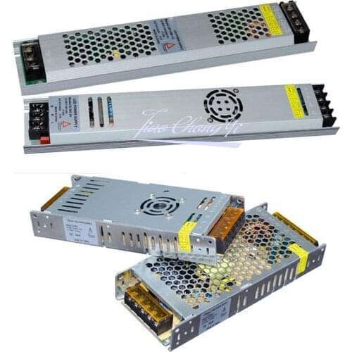 Ultra Thin LED Power Supply DC12V 5V 24V 200W 300W Led Driver AC190-240V Lighting Transformers for 5050 5630 LED Strip Light