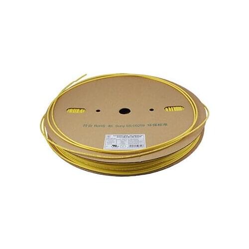 Yellow 3mm Dia. Heat Shrinkable Shrink Tubes 200M 2:1 Ratio