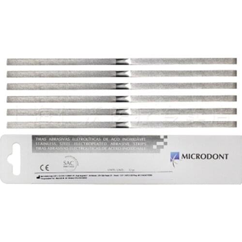 12 Pcs Dental Lab Metal Polishing Stick Strip ( 4mm Width )with Single Side Of Alumina-plated Sanding Surface Dental Materials