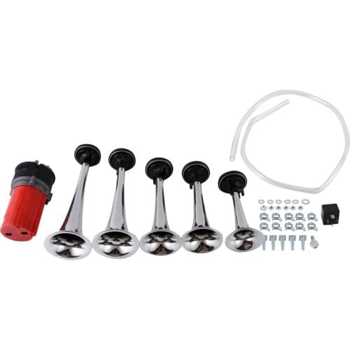 125Db 12V Red Dixie Car Trumpet Air Horns DIXIE Musical Air Horn Dukes of Hazzard General Lee for Car Truck Boat