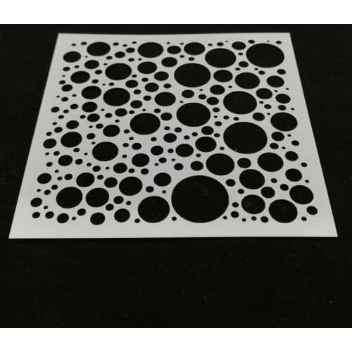 13*13 New round pvc Layering Stencils for DIY Scrapbooking/photo album Decorative Embossing DIY Paper Cards Crafts