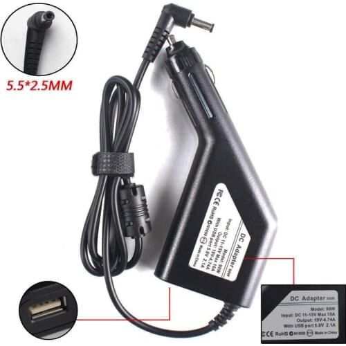 19V 3.42A-4.74A 5.5*2.5MM Adapter Charger For ASUS Notebook Car Power Supply