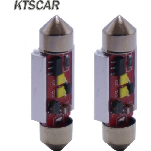 2pieces/lot Canbus led No Error Free C5W 2 led 31mm 36mm 39mm 41mm Led Festoon Lamps Auto Led lamps DC12V 24V Interior Light