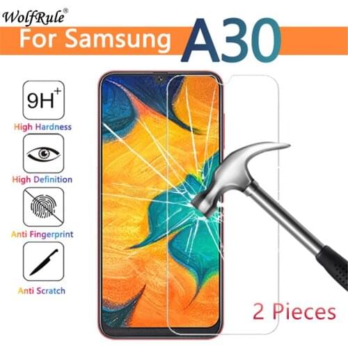 2PCS For Samsung Galaxy A30 Glass For Samsung A30 Tempered Glass UltraThin 9H Hardness Protective Glass For Samsung Galaxy A30