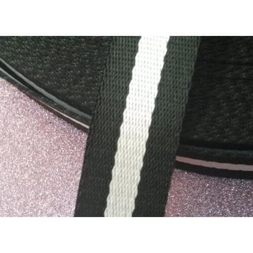 50 Yards/Pcs Black white fashionable cotton ribbon 32mm