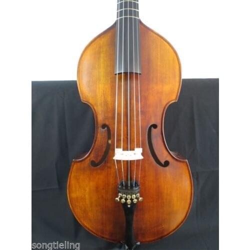 Baroque style song Brand viola da gamba 25 1/4" 5 strings. great sound #10879
