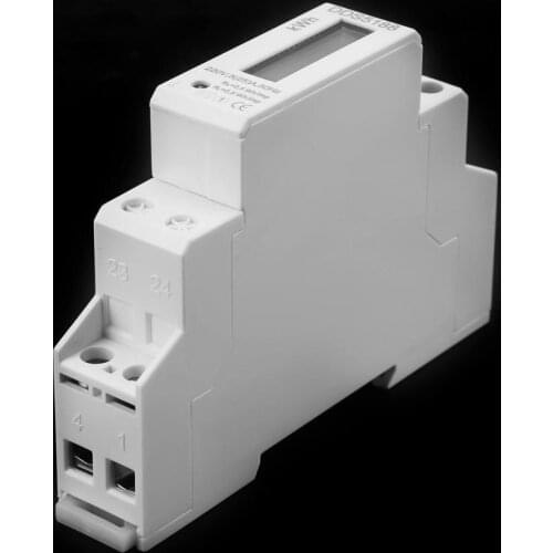 DDS5188 LCD Digital DIN-Rail kWh Meter Electric Meter 220V 5-25A 50 Hz or 60 Hz Single-phase For Kilowatt Hour Kwh Meter