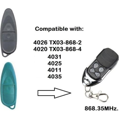 For 4025 4035 replacement remote control 868mhz gate door opener