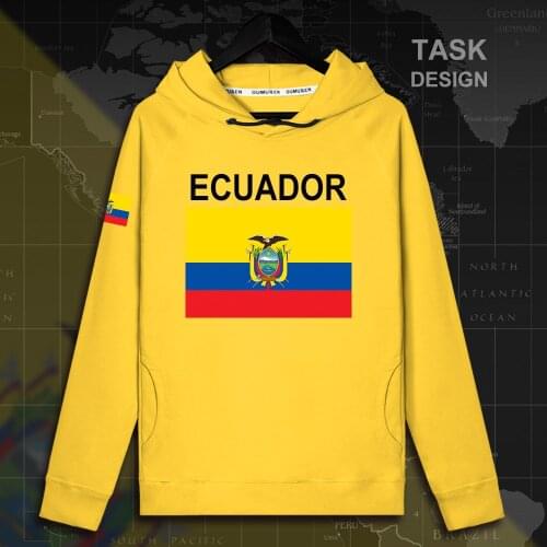 Republic of Ecuador Ecuadorian ECU mens hoodie pullovers hoodies men sweatshirt streetwear clothing hip hop tracksuit nation fla