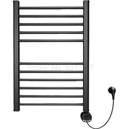 Electric towel rack carbon fiber bathroom intelligent drying sterilization light luxury wind bath towel drying rack