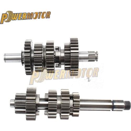 Motorcycle Gear Box Main Counter Shafts For Zongshen 2V Z190 190cc engine the code No.: ZS1P62YML-2 Pit Dirt Bike