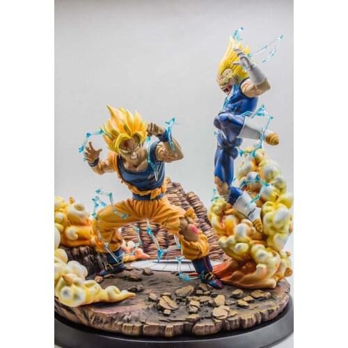 RECAST Resin Mold GK Statue Fighting 2 WUKONG VS VEGA Size:30CM*30CM*36CM