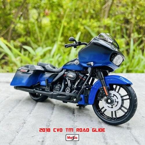 Maisto 1:18 2018 CVO TM Road Glide estrada glide morrer cast veículos colecionáveis hobbies motocicleta modelo brinquedos