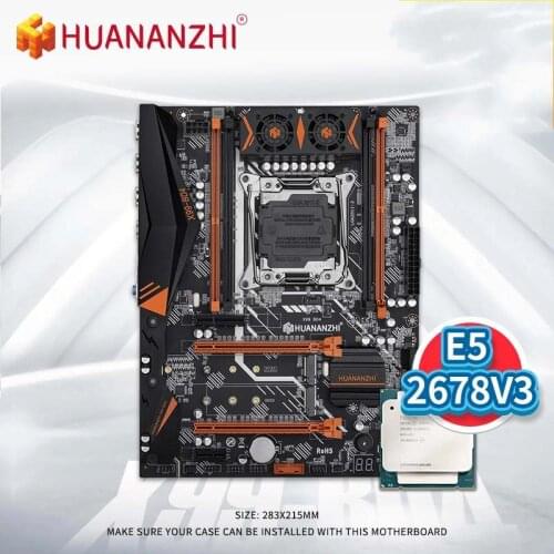 HUANANZHI X99 BD4 Motherboard with XEON E5 2678 V3 LGA2011-3 DDR4 RECC/NON Memory Combo Kit Set NVME NGFF SATA USB 3.0