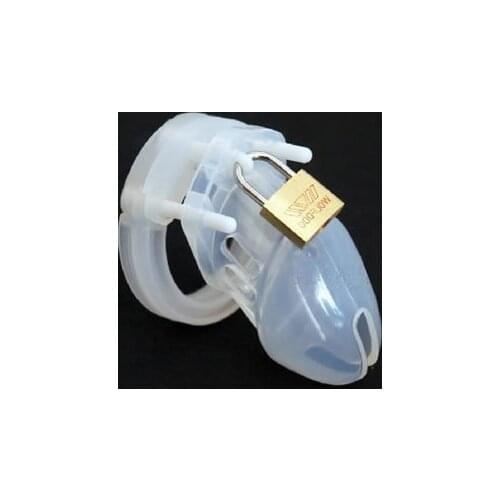Happygo, Medical Silicone Male Chastity Devices,Cock Cage,Penis Ring,Penis Lock,Adult Games,Sex Toys