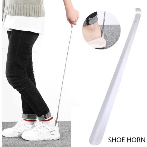 Stainless Steel Long Handled Metal Shoe Horn Lifter Practical Shoe Horn Home Supply For Pregnant Remover Lifter 52 cm