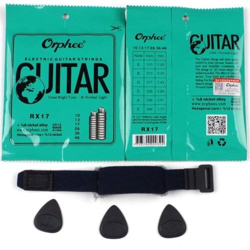 2020 New arrival P12 Electric Guitar Tool Suits Dark Blue Guitar Fretwrap+Electric Guitar Strings+1.2mm Guitar Thickend Picks