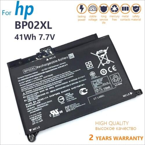Genuine New BP02XL Battery For HP Pavilion Notebook 15 849569-421 849569-541 849569-542 849569-543 849909-850 HSTNN-UB7B