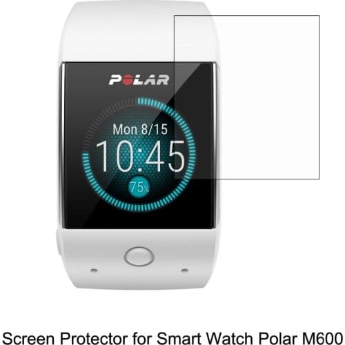 3* Clear LCD PET Film Anti-Scratch Screen Protector Cover for Sporting Smart Watch Polar M600