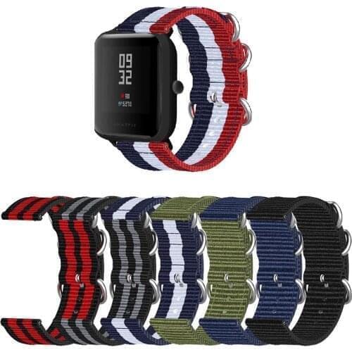 Nylon Band Replacement Strap For Xiaomi Huami Amazfit Bip Lite/ S 20mm Sport wrist watch bands for Xiaomi amazfit GTS 2 watch