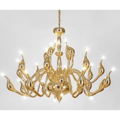 Modern Swan Chandeliers Lamps Nordic Art Lustres Chandelier Lighting for Bedroom Living room LED Indoor Decoration Lamp
