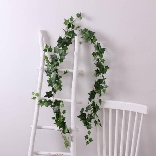 1.8m Length Wedding Garland Wall Hanging Plant Decoration Artificial Leaves Greenery Garland Boston Ivy Vine