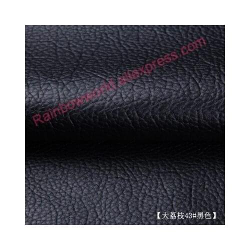 Black and many colors High Quality Giant Pebble PU Leather fabric like leechee for DIY patchwork handmade bag material(50*69cm)