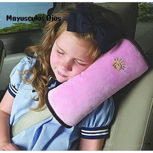 1PC Child Car Seat Belt Shoulder Belt Suede Baby Sleeping Pillow Seat Belt Cover Cushion