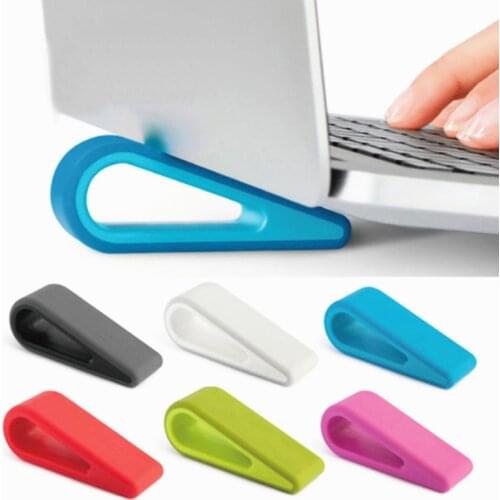 1pc Simple Laptop Stand Adjustable Bracket Desktop Computer Increased Shelf Cooling Base Pad Bracket Office Supplies