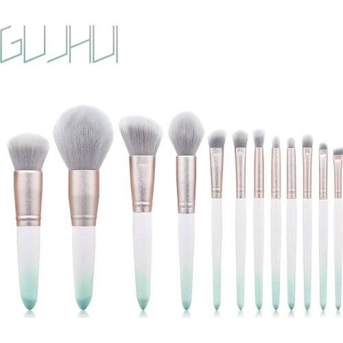 12Pcs Makeup Brushes Set Eye Shadow Eyebrow Eyeliner Blush Loose Foundation Powder Professional Lip Women Cosmetic Tools