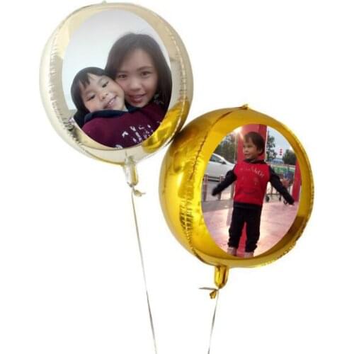 Helium balloons 22inch / 32inch 4D round foil balloons diy photo print wedding / birthday Anniversary party 2 pcs