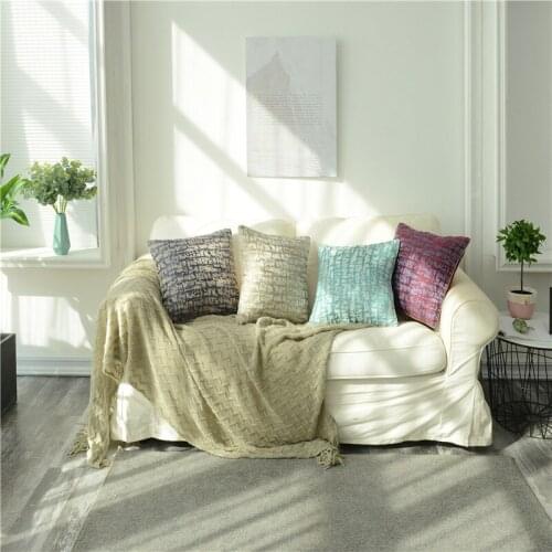 2021 Luxury Bronzing Cushion Pillow Covers Velvet Pillowcase Home New Year Decorative Sofa Throw Pillowcase Home Bed Decoration