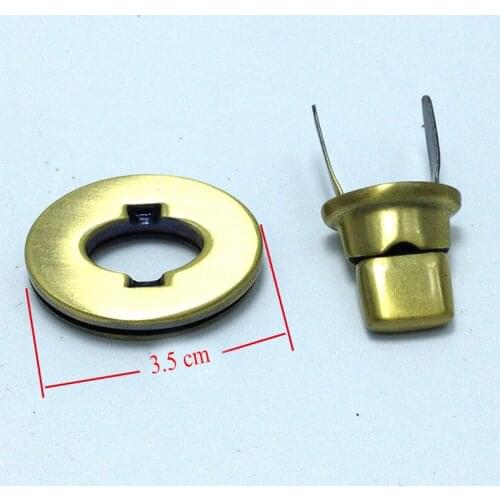 3.5 cm Purse Twist Lock Closure Oval Turn Lock , Chose your Colors