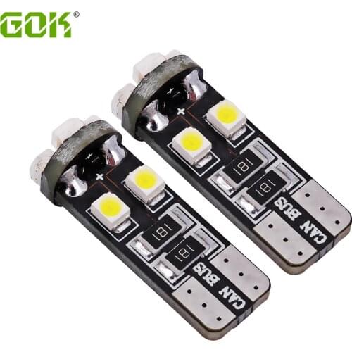 Free Shipping 500pcs No Obc Error T10 led canbus 194 168 w5w led canbus t10 8Smd 1210 smd LED White Car Side clearance light