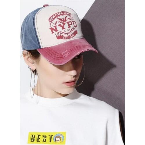 Hat Girl Summer Korean Student Cowboy Holed Cap Outdoor Sun Protection Fashion Trend Womens Baseball Cap Summer Snapback Cap 93