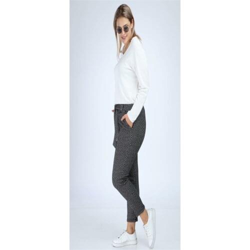 Plaid Pattern Large Size Pants