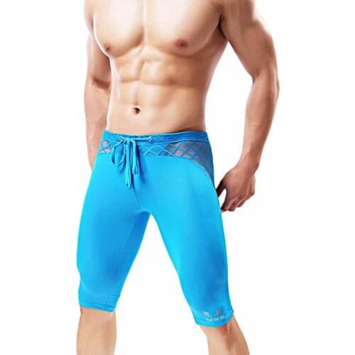 Breathable Mesh Tights Men Sport Leggings Men Compression Running Tights Leggings Elasticity Short Legging Boxer Short Underwear