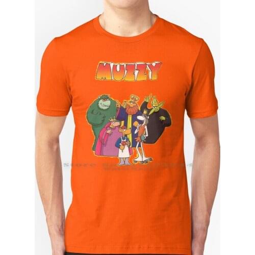 Muzzy T Shirt 100% Pure Cotton Muzzy Hooked On Phonics Nostalgia French Italian Duolingo Spanish German Creative Trending