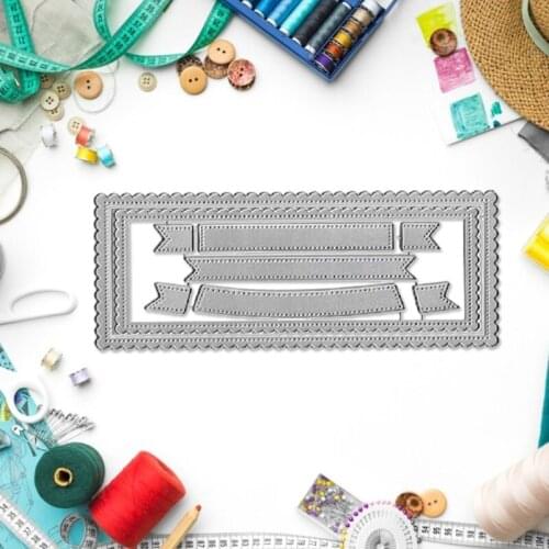 H55A Lace Frame Background Set Carbon Steel Cutting Dies DIY Scrapbooking Photo Album Embossing Paper Cards Making Stencil Cards