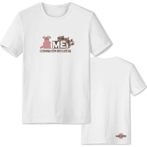 Anime My Hero Academia Hatsume Mei Print Tee Top Cotton T shirt Summer White Short Sleeve Shirt