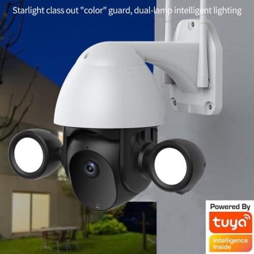 Tuya AI Auto Tracking Cameras With WIFI IP Video Recorder Smart 3MP Surveillance Garden Security CCTV Video PTZ IR IP66 Camera