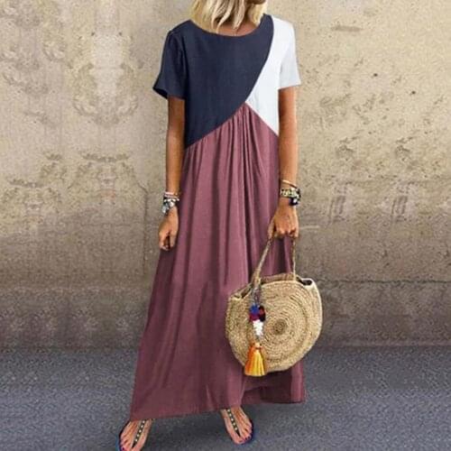 LEWVLIOD Short Sleeve Dresses