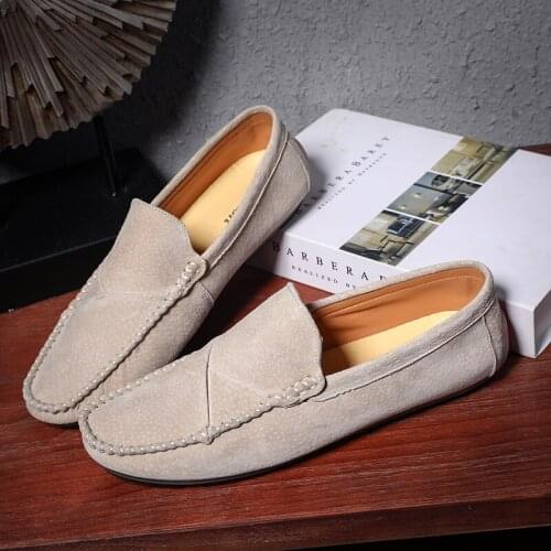 Loafers for men big sizes 48 male genuine leather shoes loafers suede moccasins men red shoes luxury brand shoes