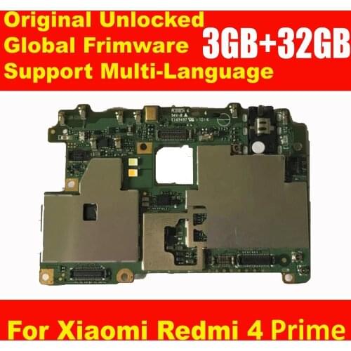 Original Unlocked Global Frimware Mainboard For Xiaomi Redmi 4 2GB +16GB ROM Full Chips Circuits Card Fee Motherboard Good work