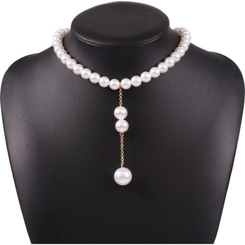 Korean-Style Internet Celebrity Popular Pearl Necklace New Pearl Pendant Collar Fashion Clavicle Necklace