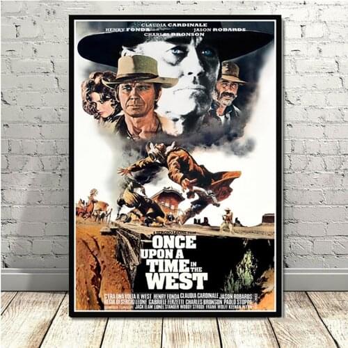 High Definition Printing【Once Upon A Time In The West】 Retro Long Ago Movie Poster Painting Murals Home And Living Room Decorat