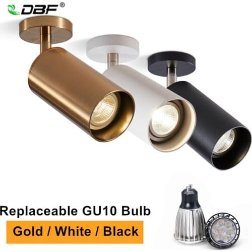 [DBF]360 Angle Adjustable LED Ceiling Light +7W GU10 LED Bulb Warm/Cold White Ceiling Spot Light for Kitchen Pic TV Background